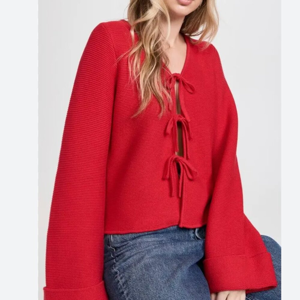 Aligne Nadia Cardigan in Red